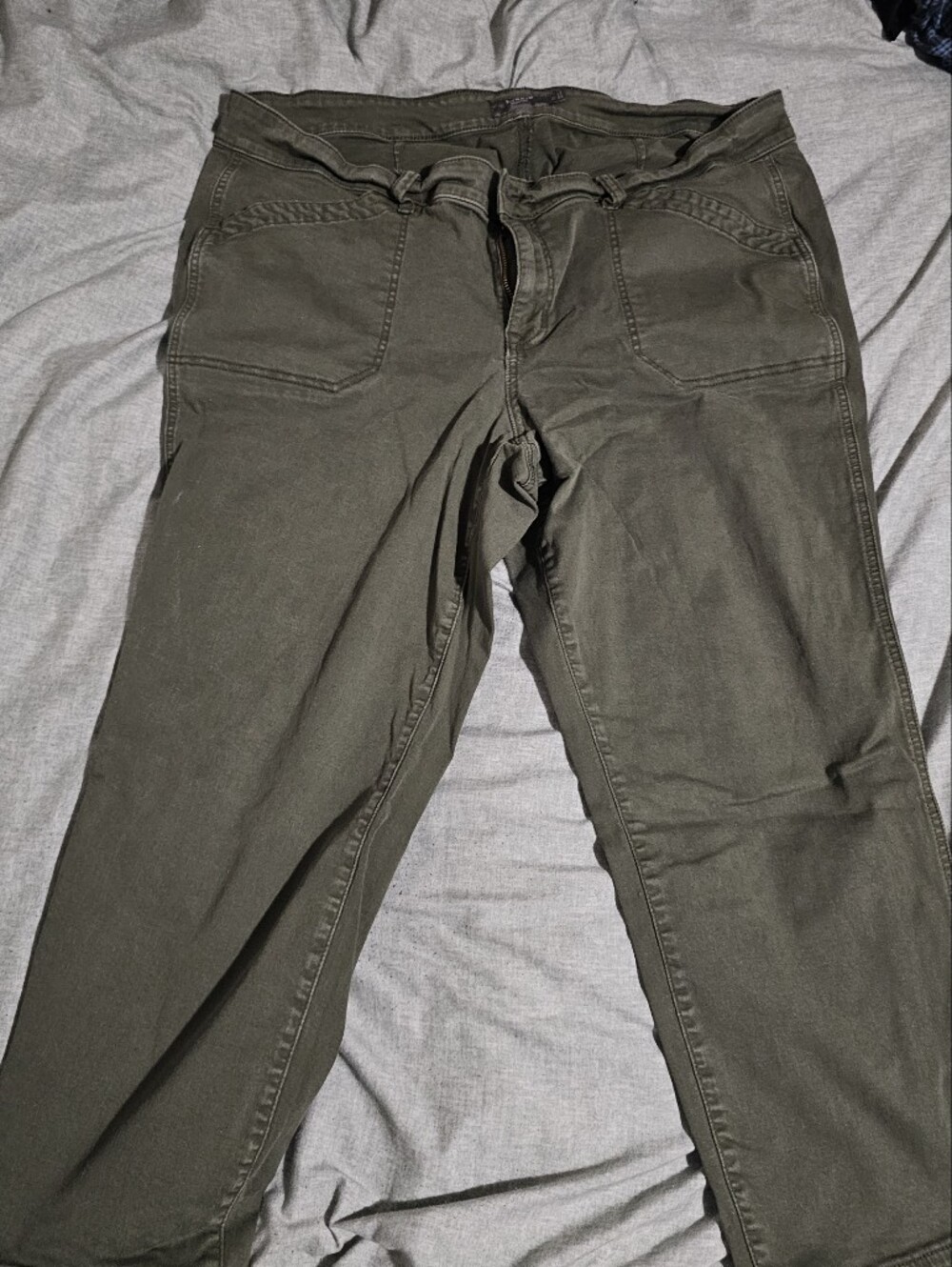 Torrid Wide-Leg Women's Pants in Olive Green